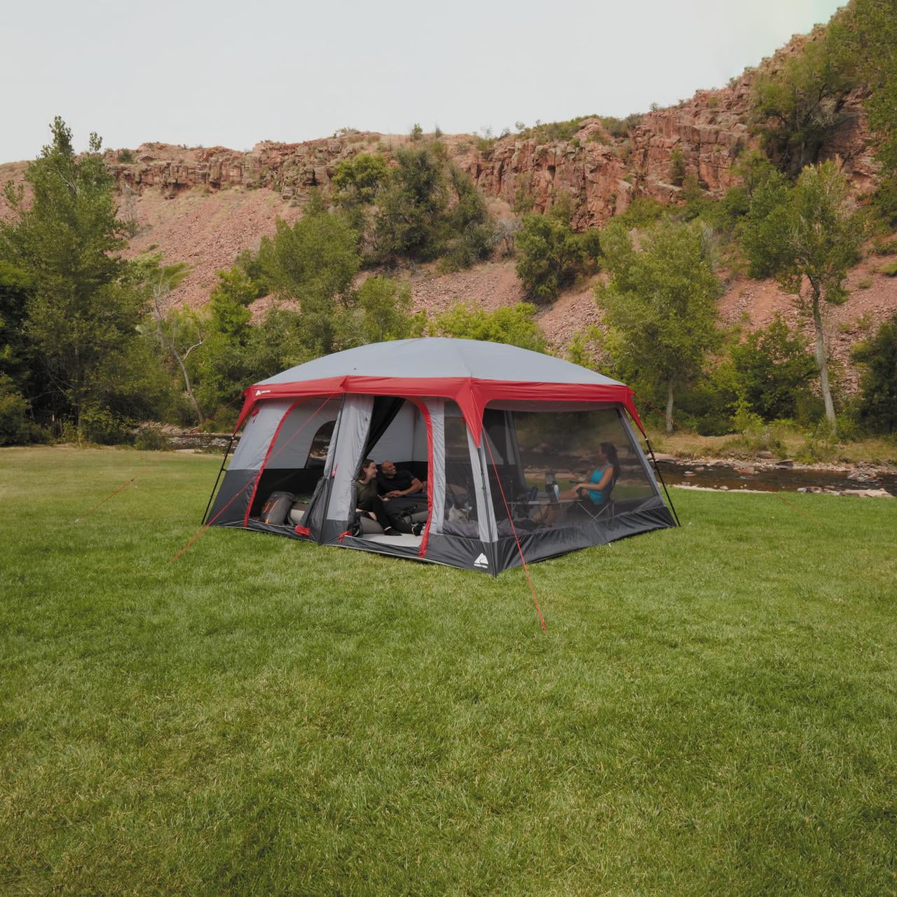 12-Person Cabin Tent, with Convertible Screen Room