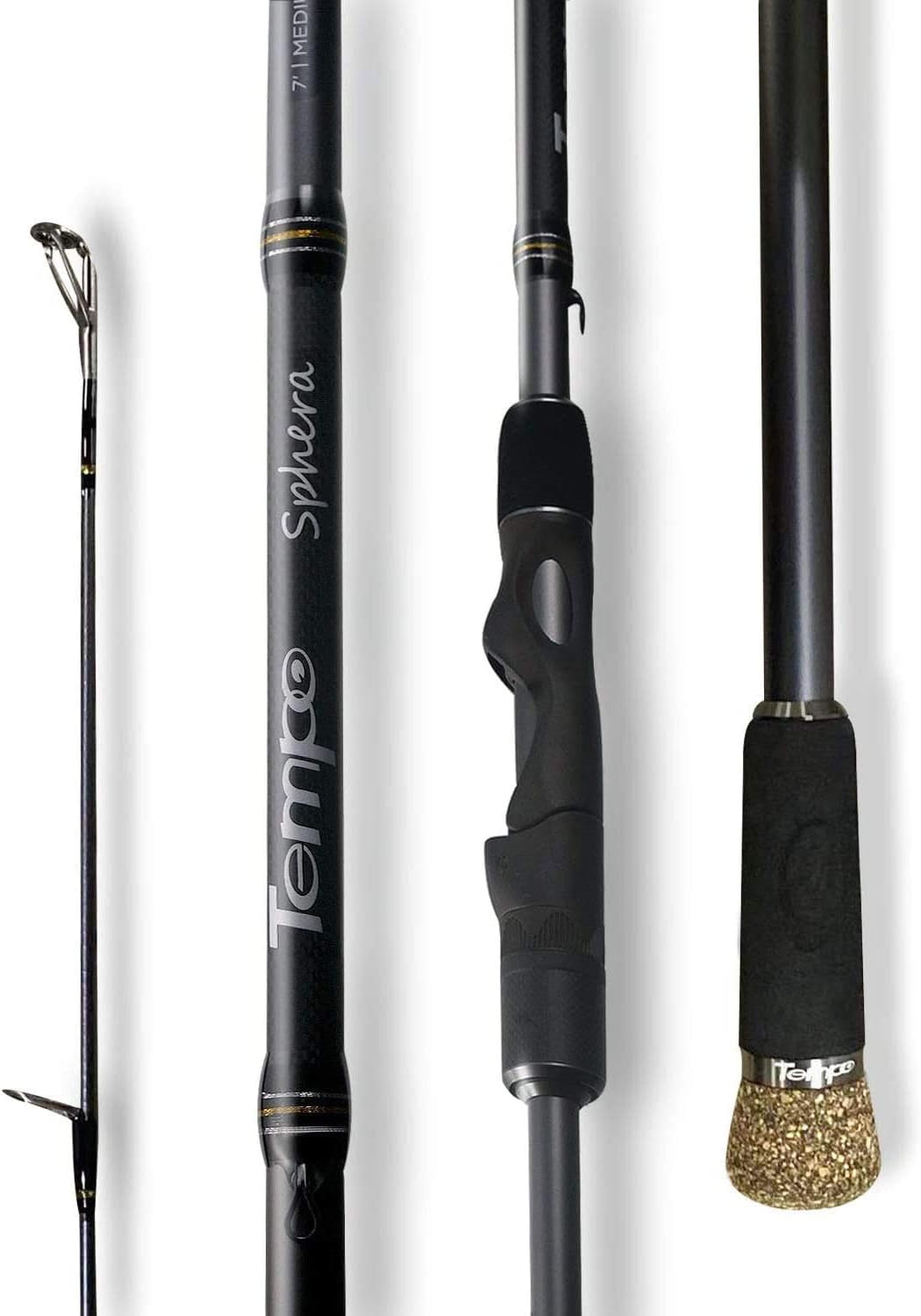 Sphera Spinning Rod,Ultralight Fishing Rod,30 Ton Carbon Blanks,Fuji Reel Seat,Durable Stainless Steel Guides with Sic Inserts,Strongest and Sensitive Action Rods