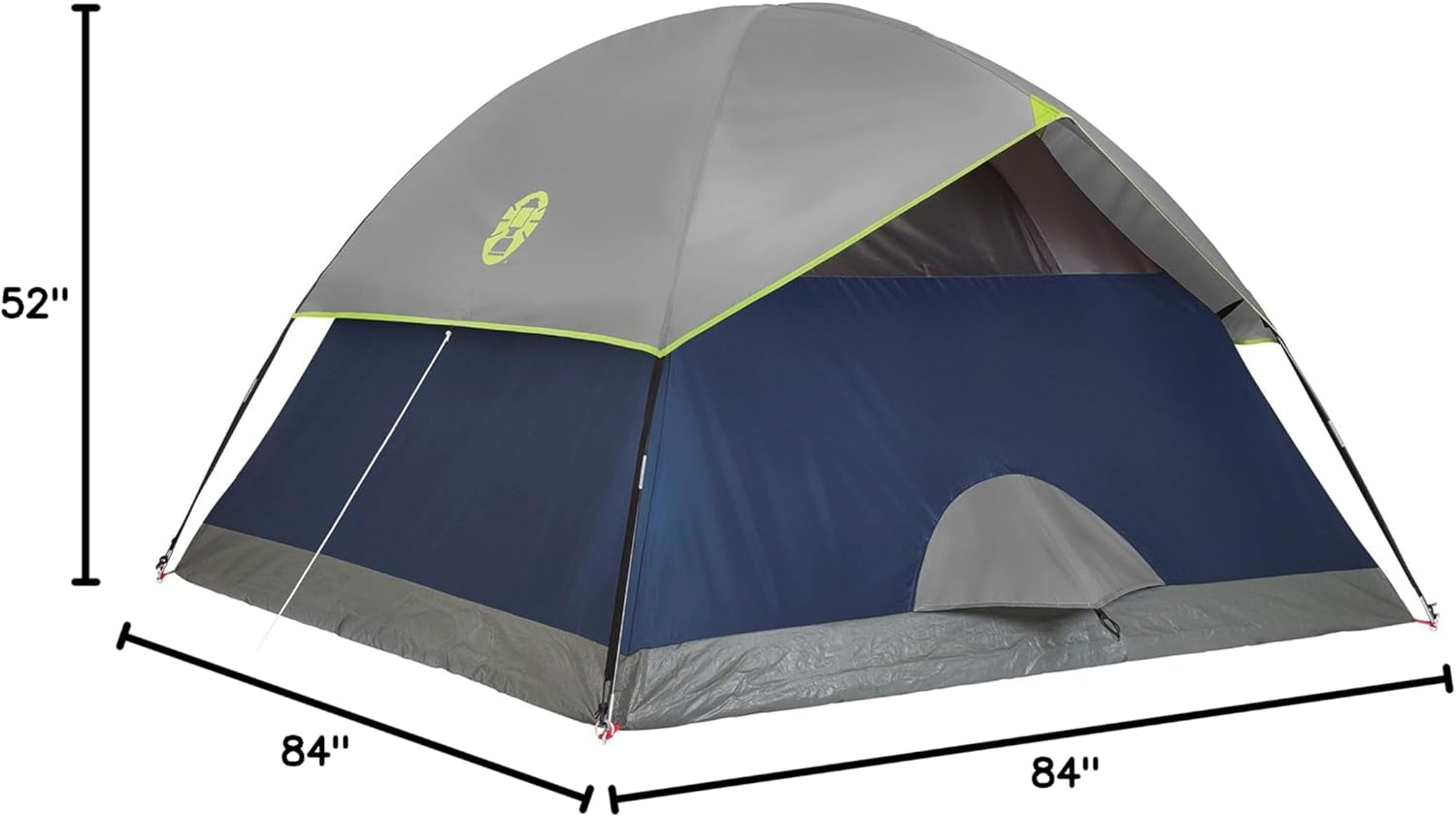 Sundome 2/3/4/6 Person Weatherproof Tent with Rainfly, Ventilated Tent Sets up in 10 Mins