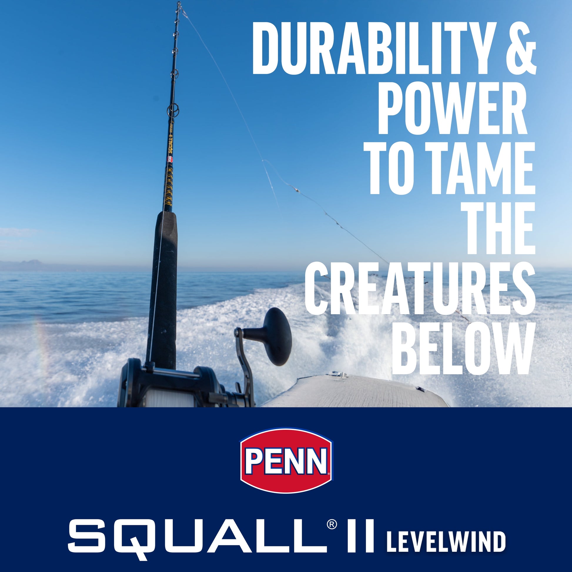 Squall II Level Wind Conventional Reel, Size 20, Right-Hand