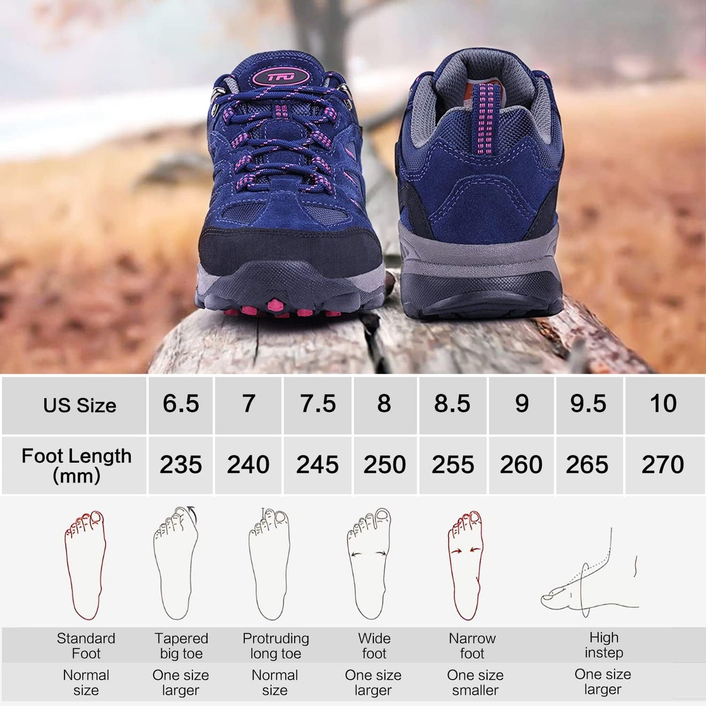 Women'S Air Cushion Hiking Shoe Breathable Running Outdoor Sports Trail Trekking Sneaker