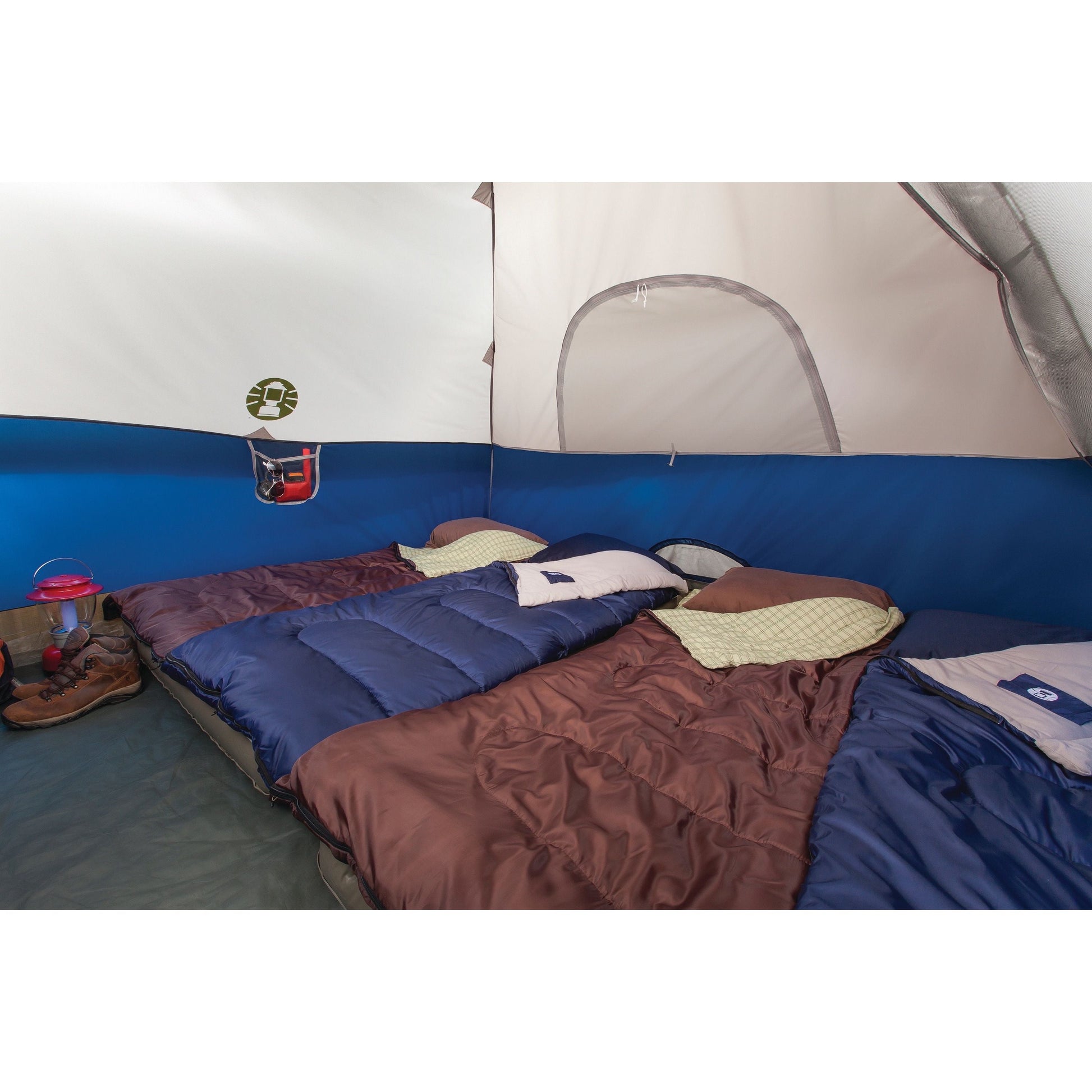 6-Person Sundome Dome Camping Tent, Blue