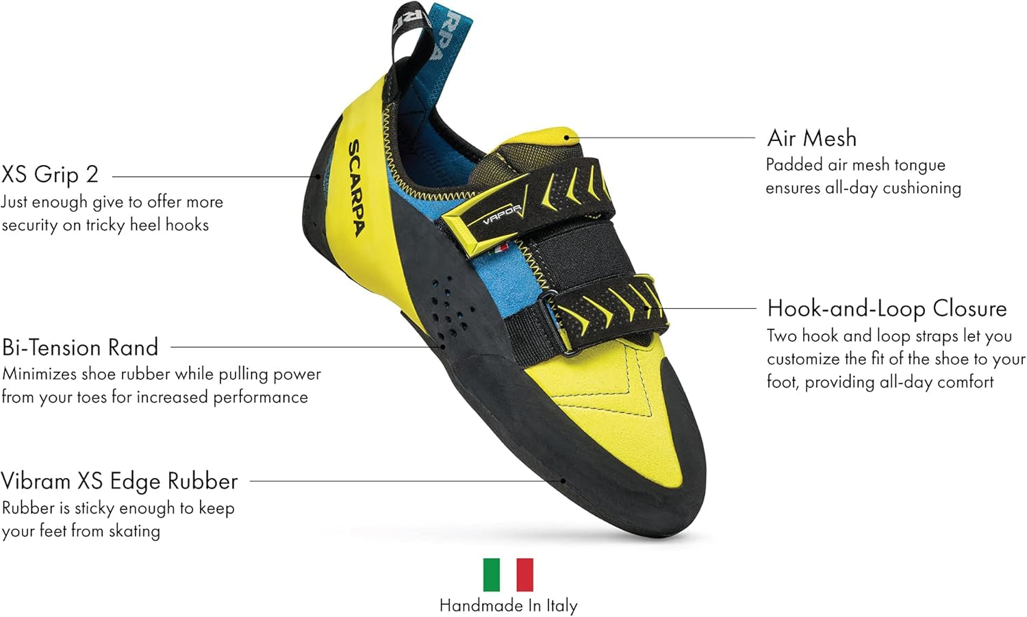 Men'S Vapor V Rock Climbing Shoes for Sport Climbing and Bouldering