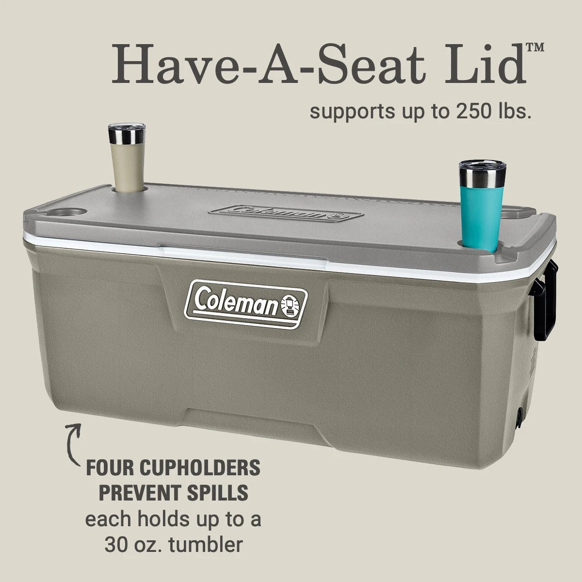 316 Series 150QT Hard Chest Cooler, Silver Ash