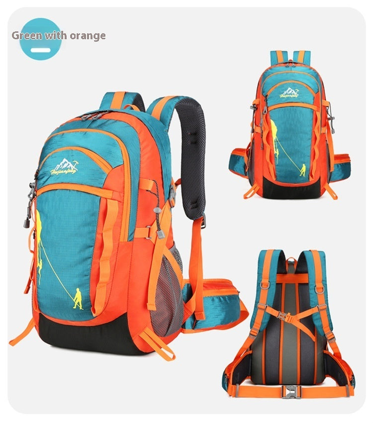 Nylon Fabric Outdoor Sports Mountaineering Hiking Camping Multi-functional Outdoor Backpack 36-55L