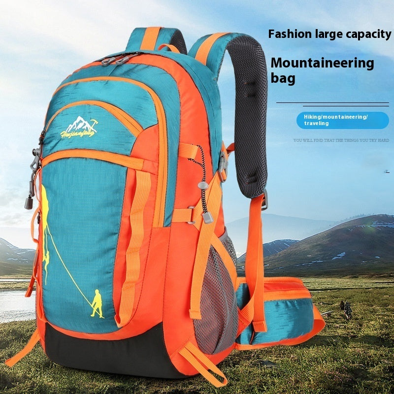 Nylon Fabric Outdoor Sports Mountaineering Hiking Camping Multi-functional Outdoor Backpack 36-55L