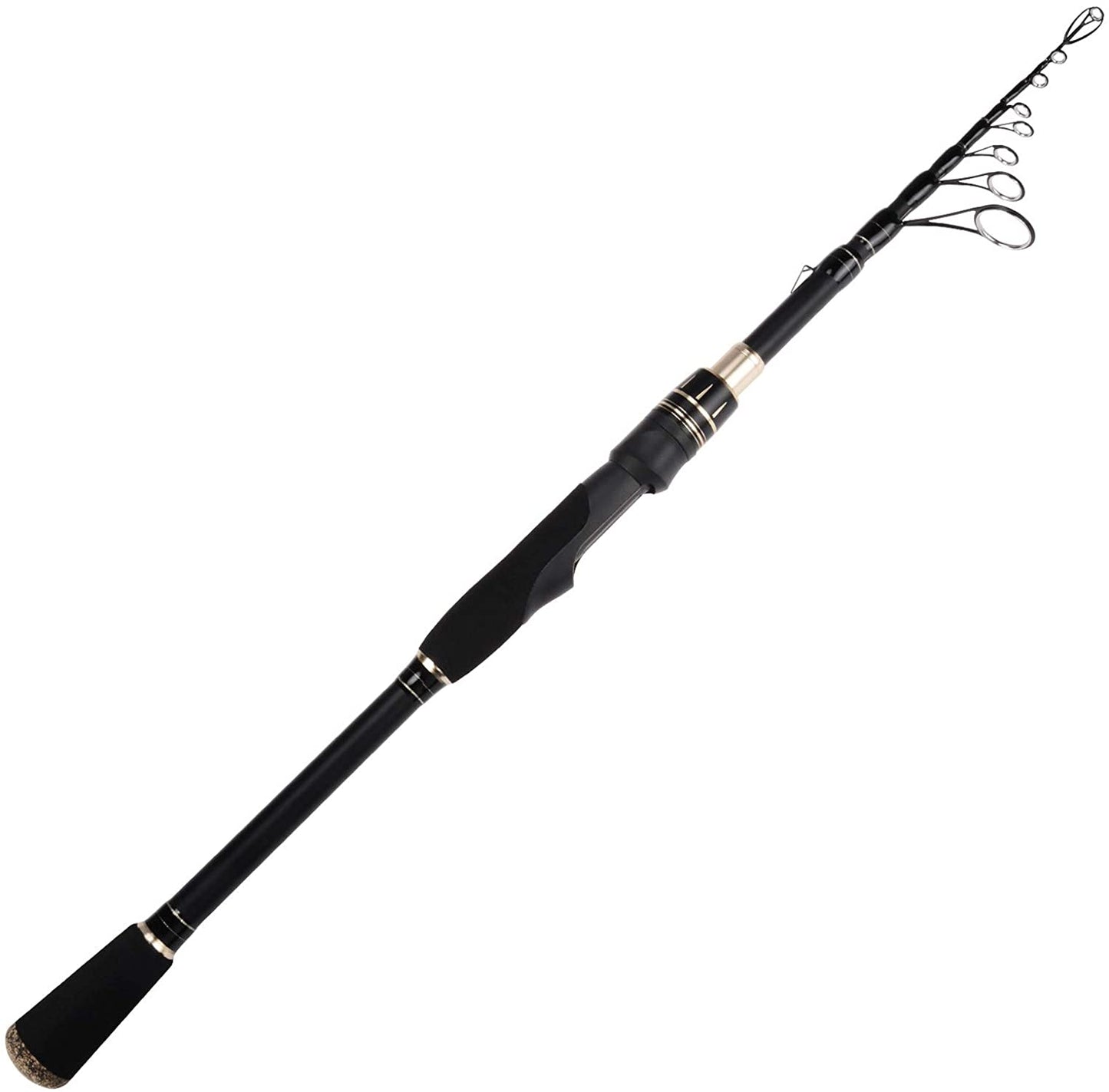 Blackhawk II Telescopic Fishing Rods, Graphite Rod Blanks, Durable Glass Tip, Floating Guides, 1Pc Performance, EVA Handle