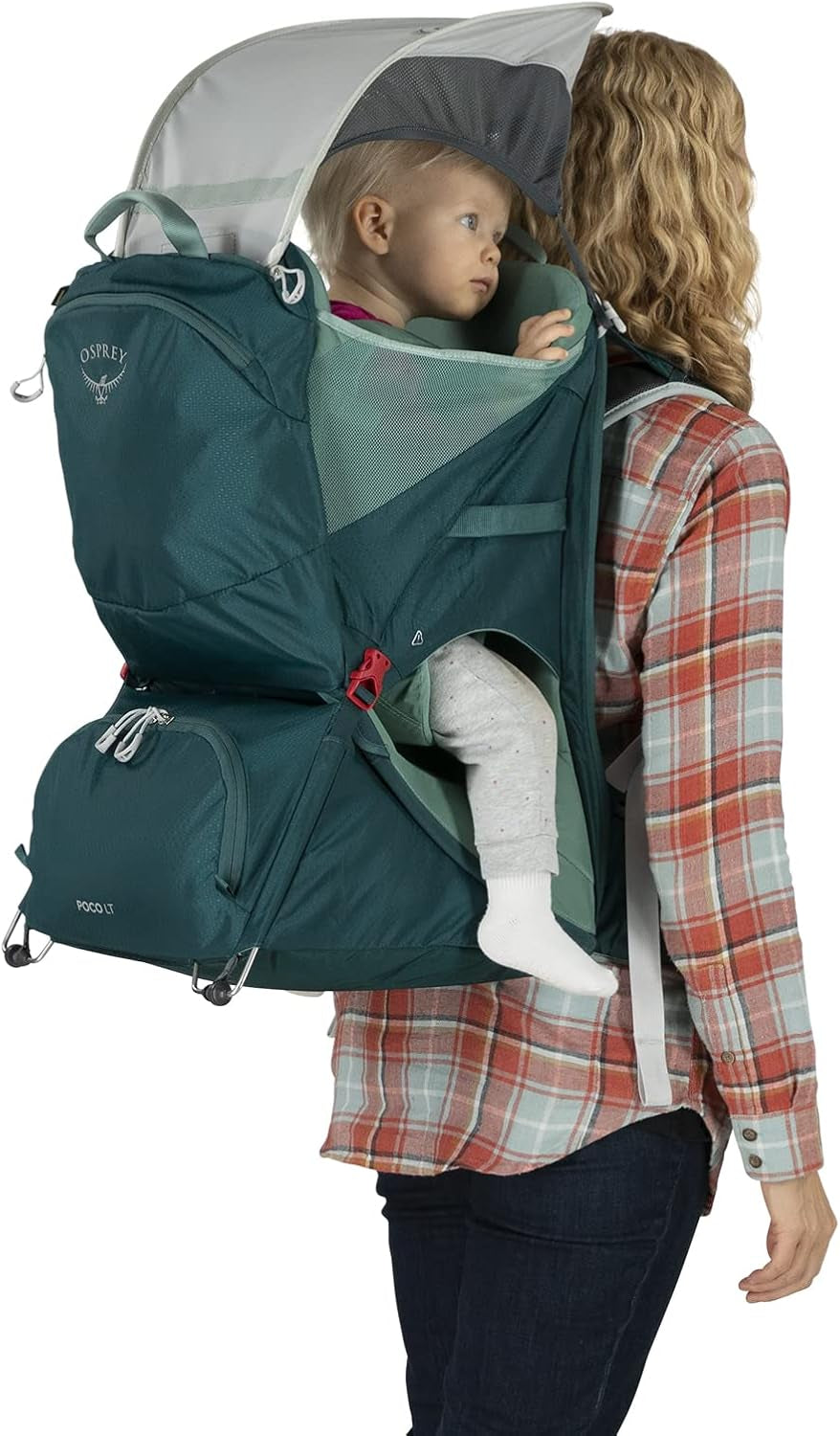 Poco LT Lightweight Child Carrier and Backpack for Travel, Deep Teal, Minimum Load: 23.8Lbs - Maximum Load: 48.5Lbs