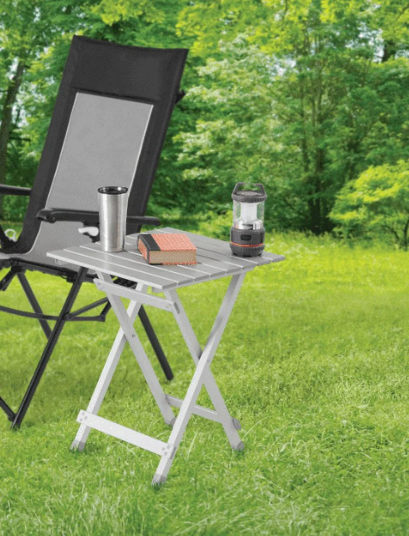 Aluminum Camping Table, Silver