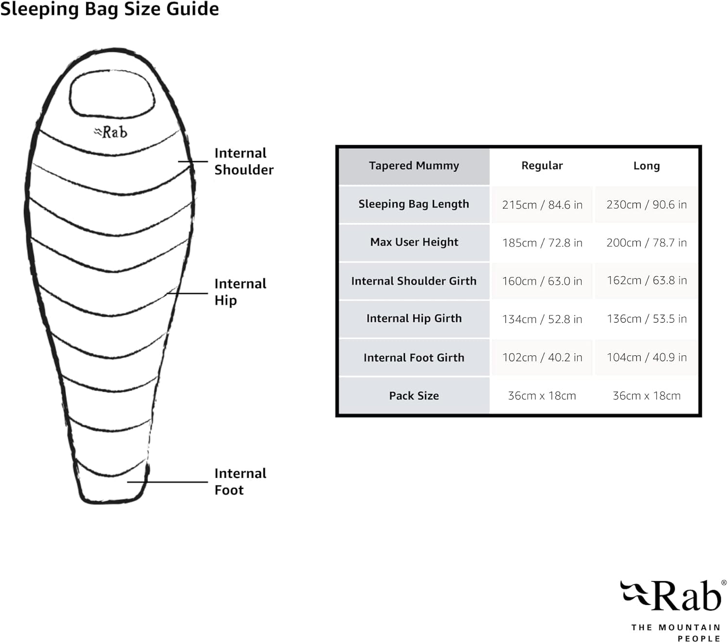 Ascent down Sleeping Bag for Camping & Backpacking