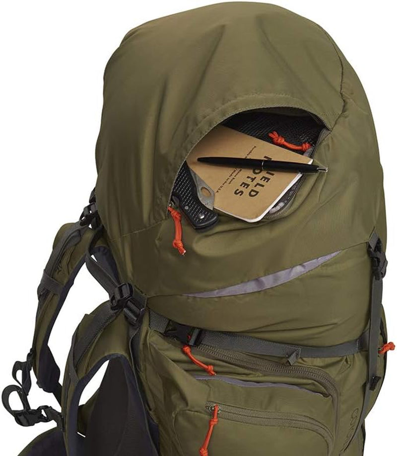 Coyote 60-105 Liter Internal Frame Backpack - Hiking, Backpacking, Travel, Hydration Compatible, Fully Adjustable (105L / Dark Olive)