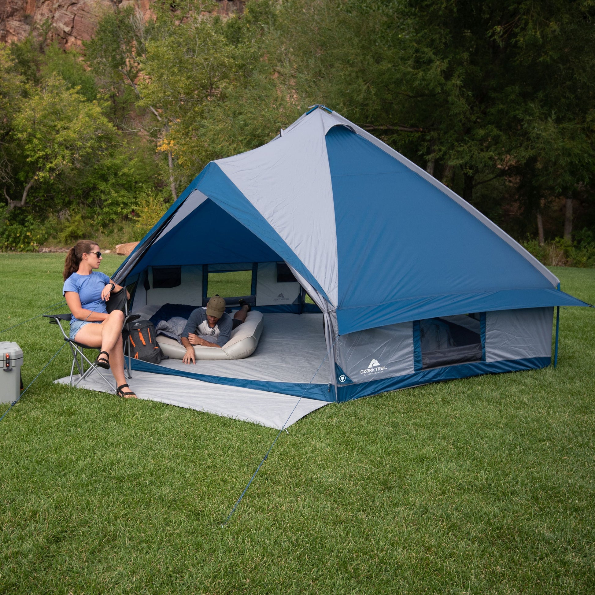 Crystal Caverns 10-Person Festival Tent, with 2 Entrances