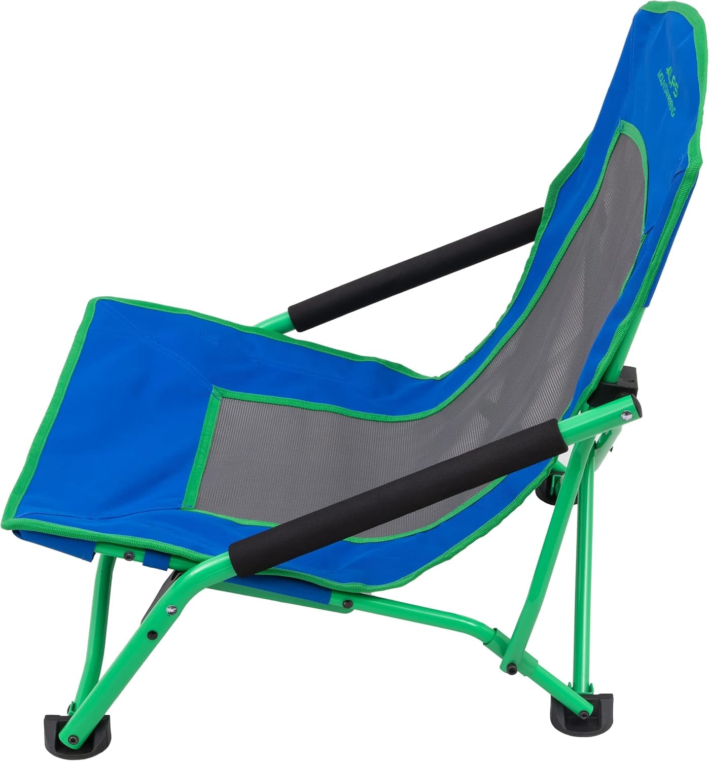 Rendezvous Low Camping Chairs for Adults with Arms, Cool Mesh Center, Powder Coated Steel Frame, Compact Folding Design and Carry Bag