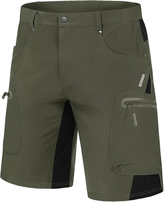 Men'S Hiking Shorts 5 Pockets Ripstop, Quick Dry, Summer Athletic Shorts for Workout, Hiking, Cycling