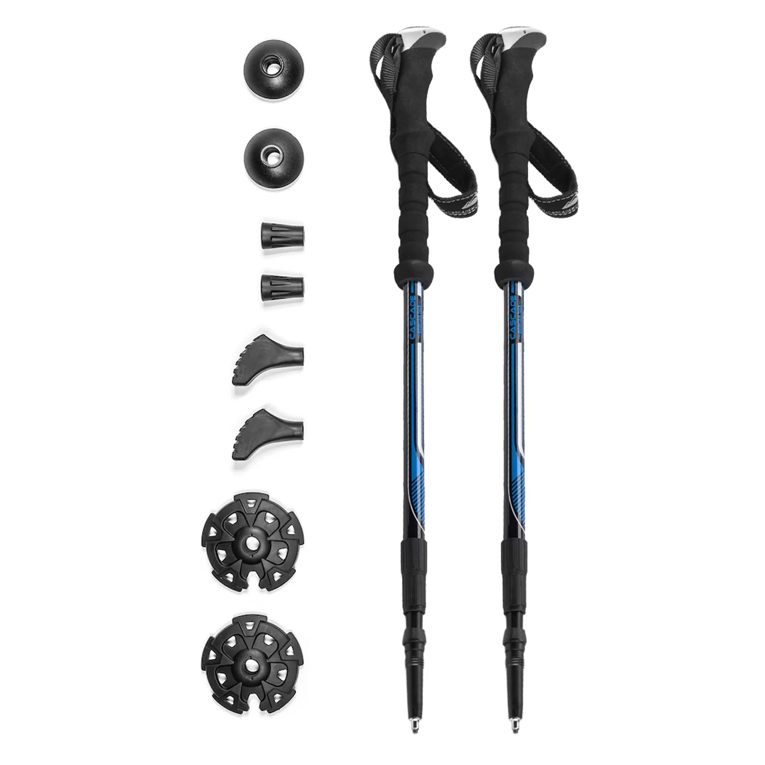 Aircraft-Grade Aluminum Anti-Shock Twist Lock Trekking Poles, Length 26"-54"