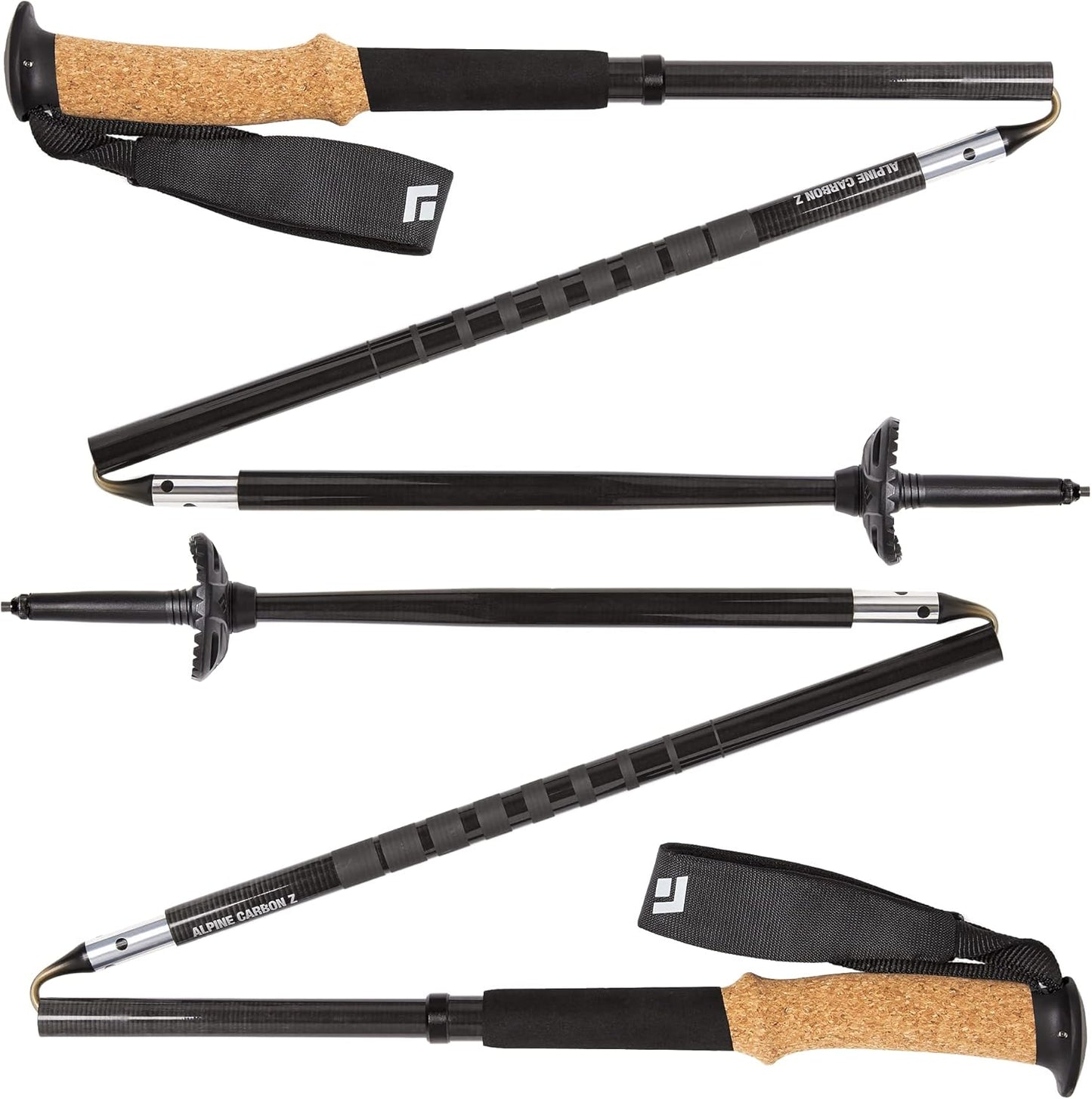 Alpine Carbon Z Z-Poles Trekking Poles - Black,