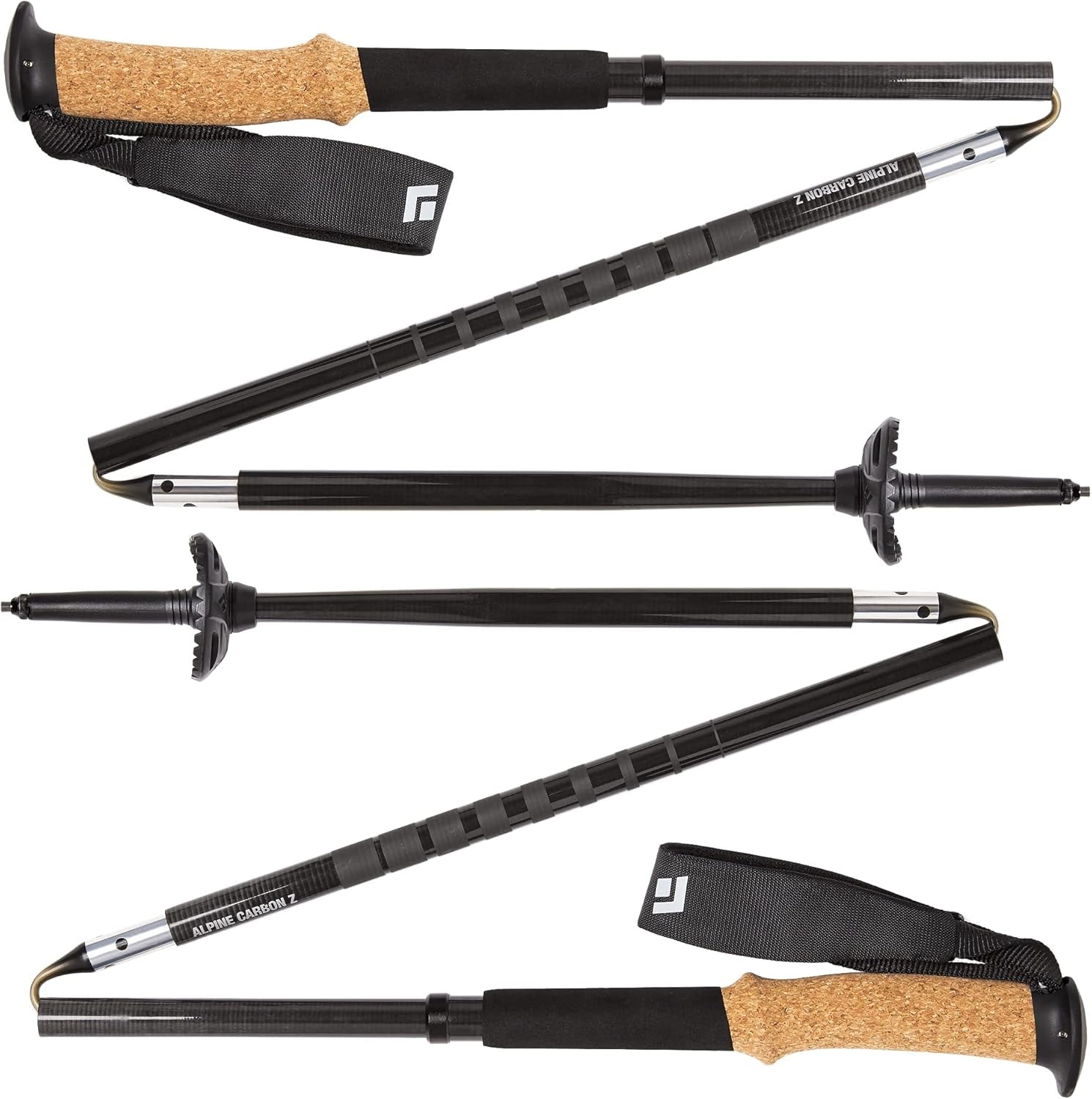 Alpine Carbon Z Z-Poles Trekking Poles - Black,