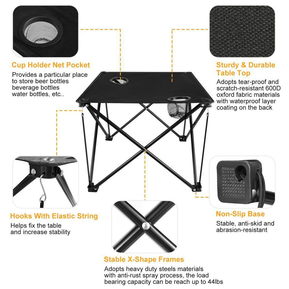 Foldable Camping Table Portable Picnic Table Lightweight Travel Desk