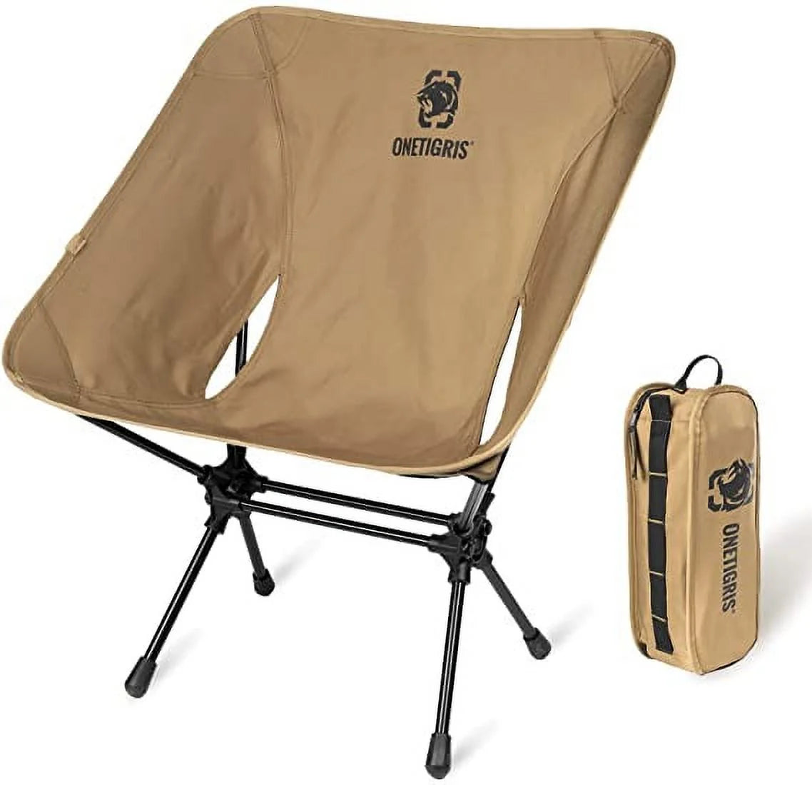 Camping Chair Backpacking , 330 Lbs Capacity, Heavy Duty Compact Portable Folding Chair for Camping Hiking Gardening Travel Beach Picnic Lightweight