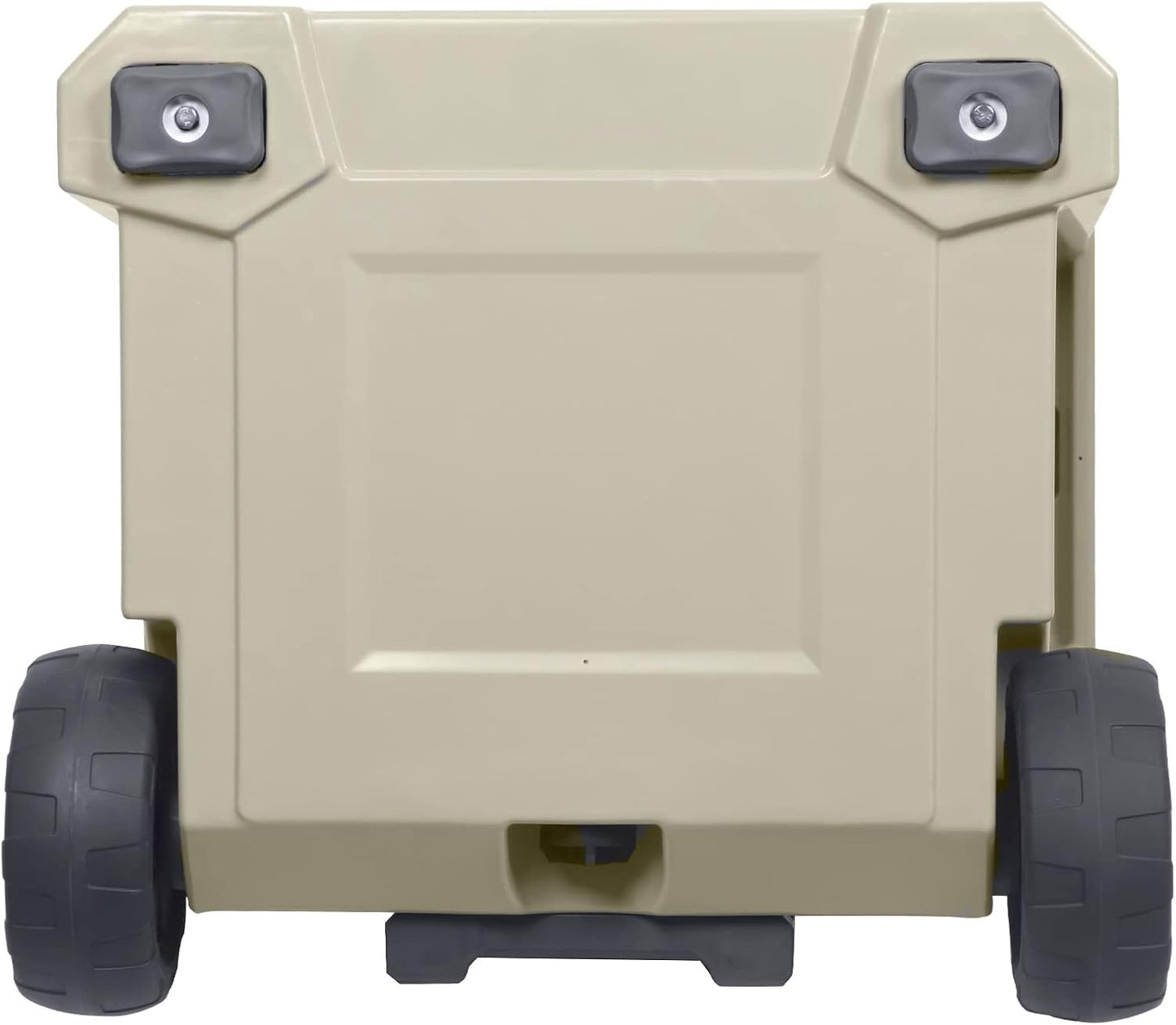 50L- 52 Quart Hard Cooler with Easy-Roll Oversized Wheels, Extendable Aluminum Pull Handle, Perfect Insulated Ice Chest for Beverages, Beach, Camping, Family Picnics, Fishing and Boating