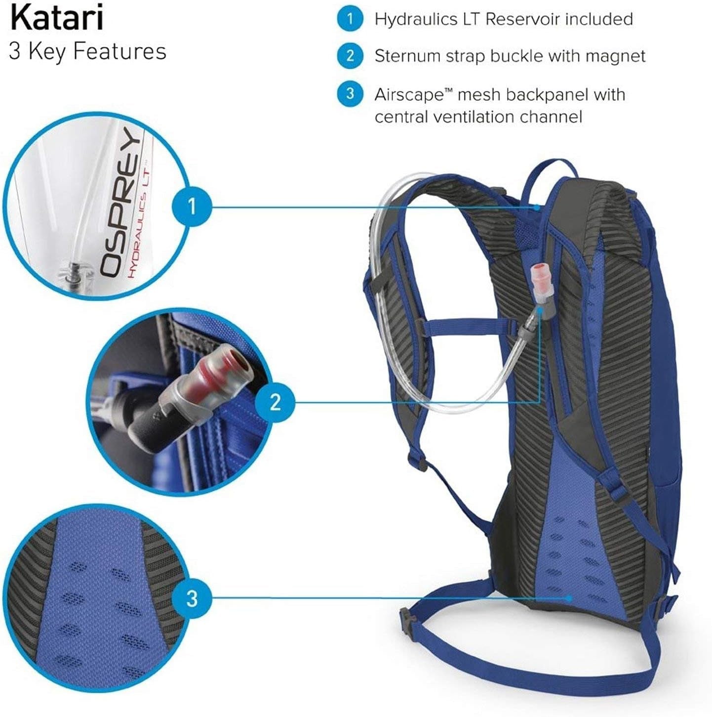 Katari 3 Men'S Bike Hydration Backpack