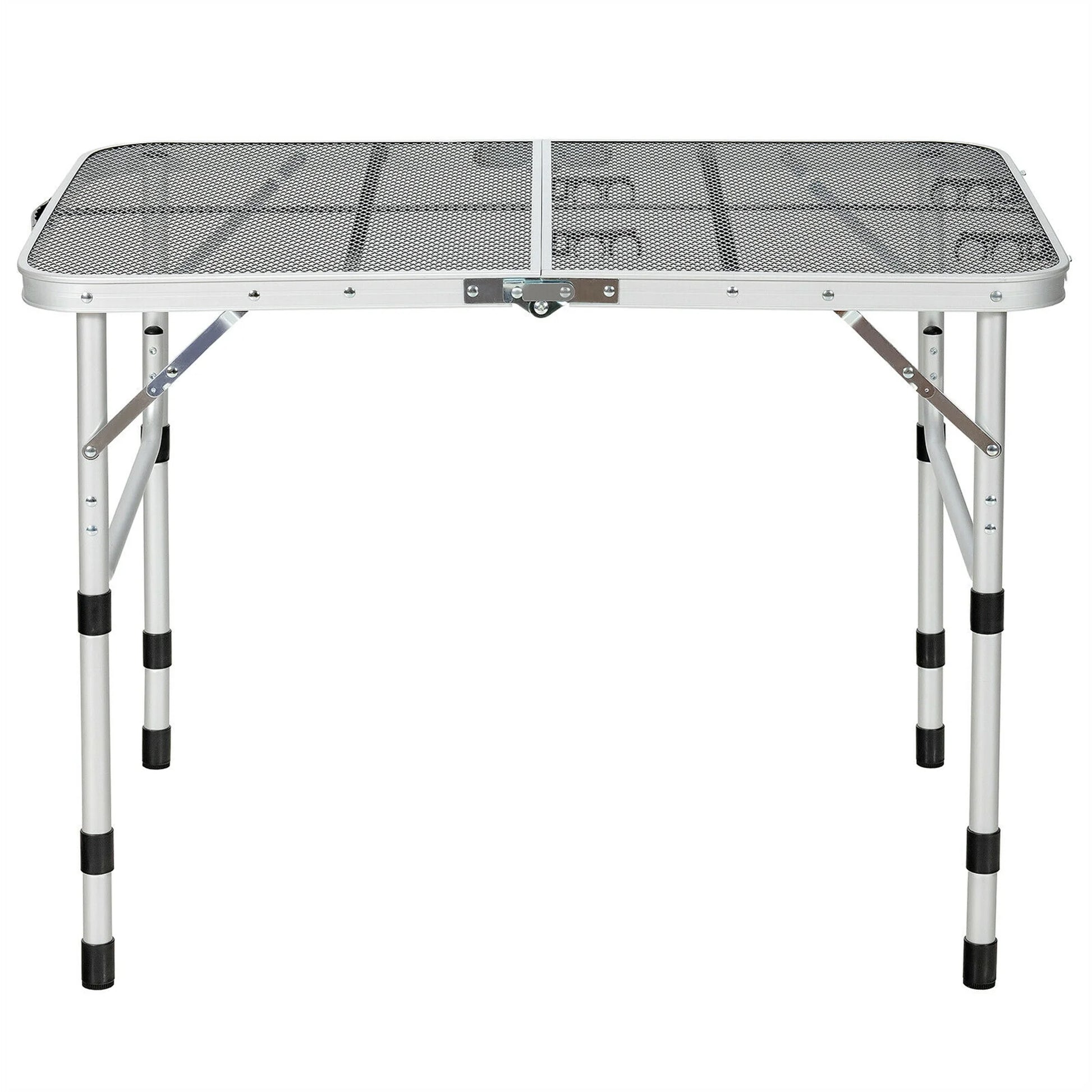 Folding Grill Table for Camping Lightweight Aluminum Metal Grill Stand Table