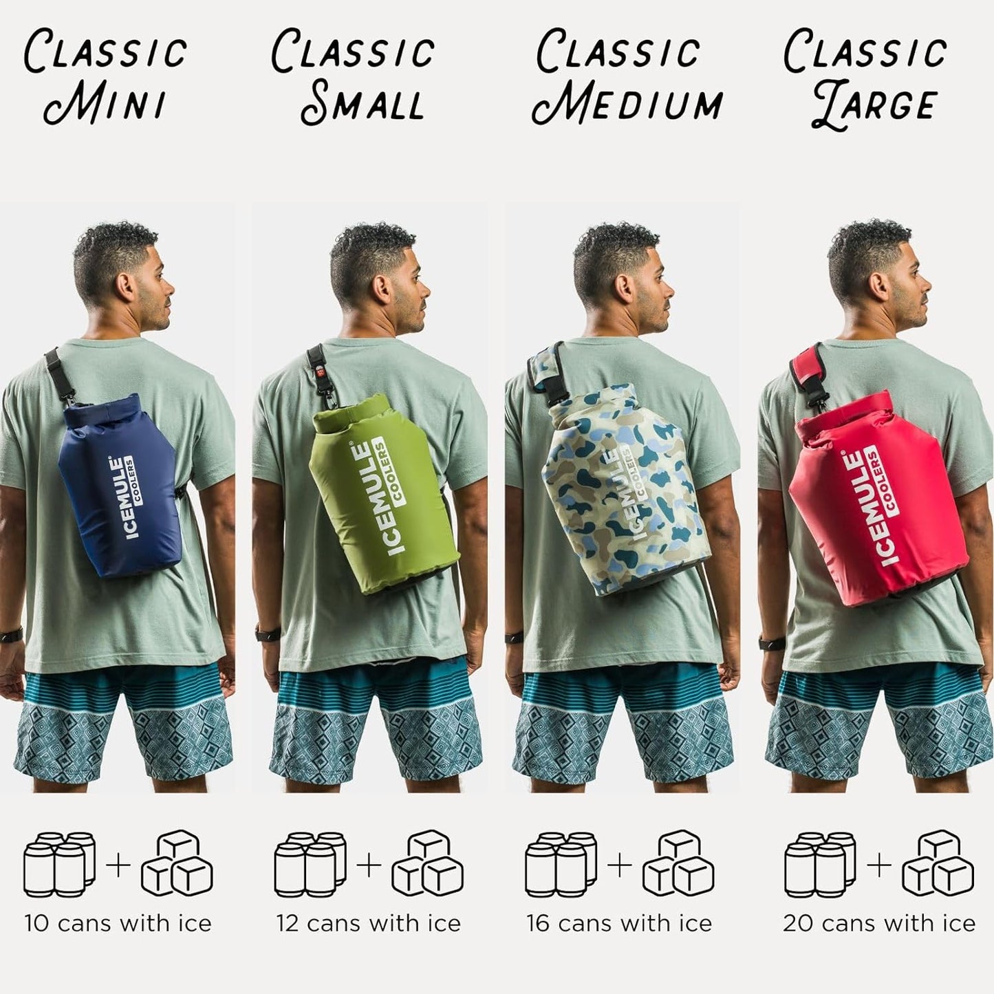 Classic Collapsible Sling Strap Cooler – Hands Free, 100% Waterproof, 24+ Hours Cooling, Soft Sided Cooler