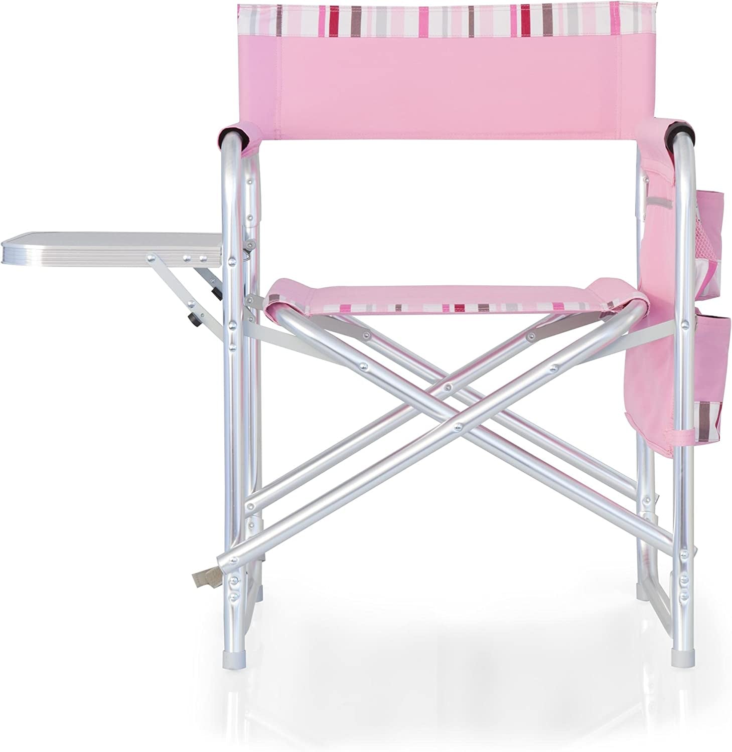 ONIVA - a  Brand - Sports Chair with Side Table, Beach Chair, Camp Chair for Adults, (Pink)