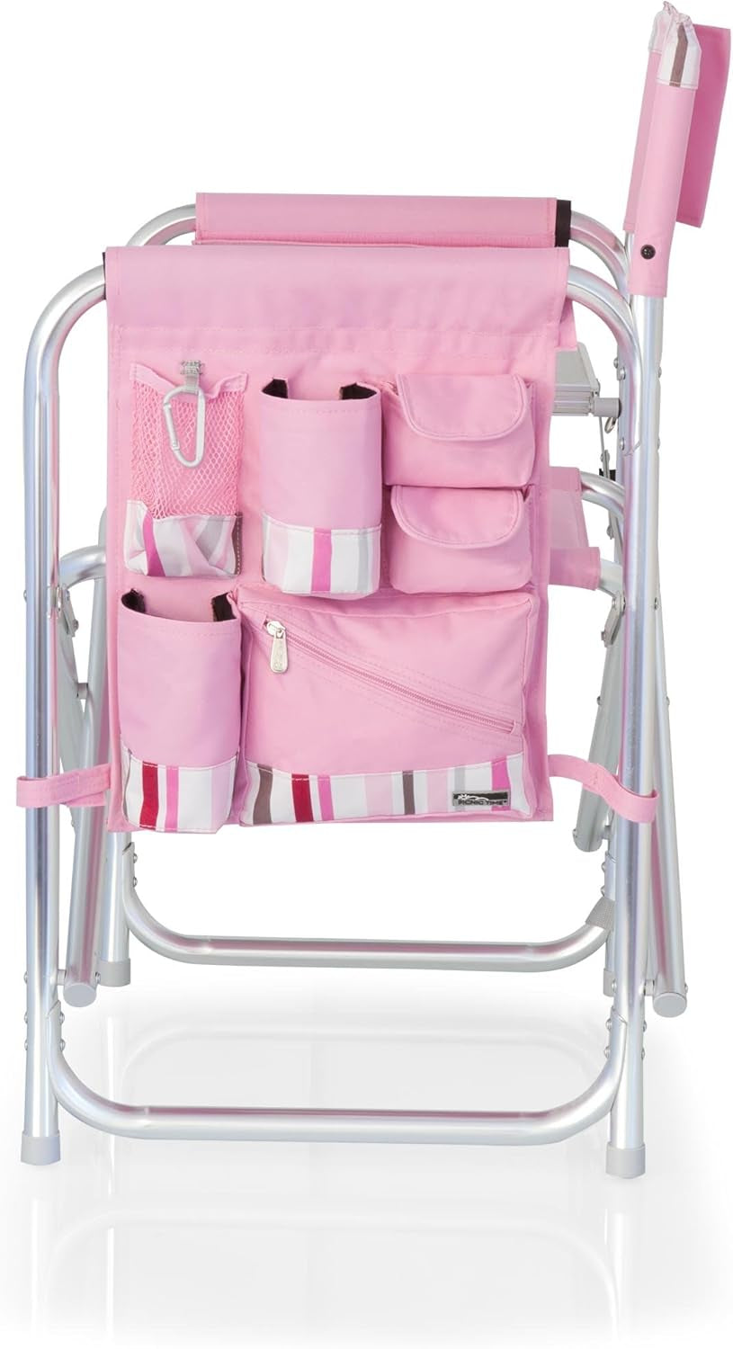 ONIVA - a  Brand - Sports Chair with Side Table, Beach Chair, Camp Chair for Adults, (Pink)