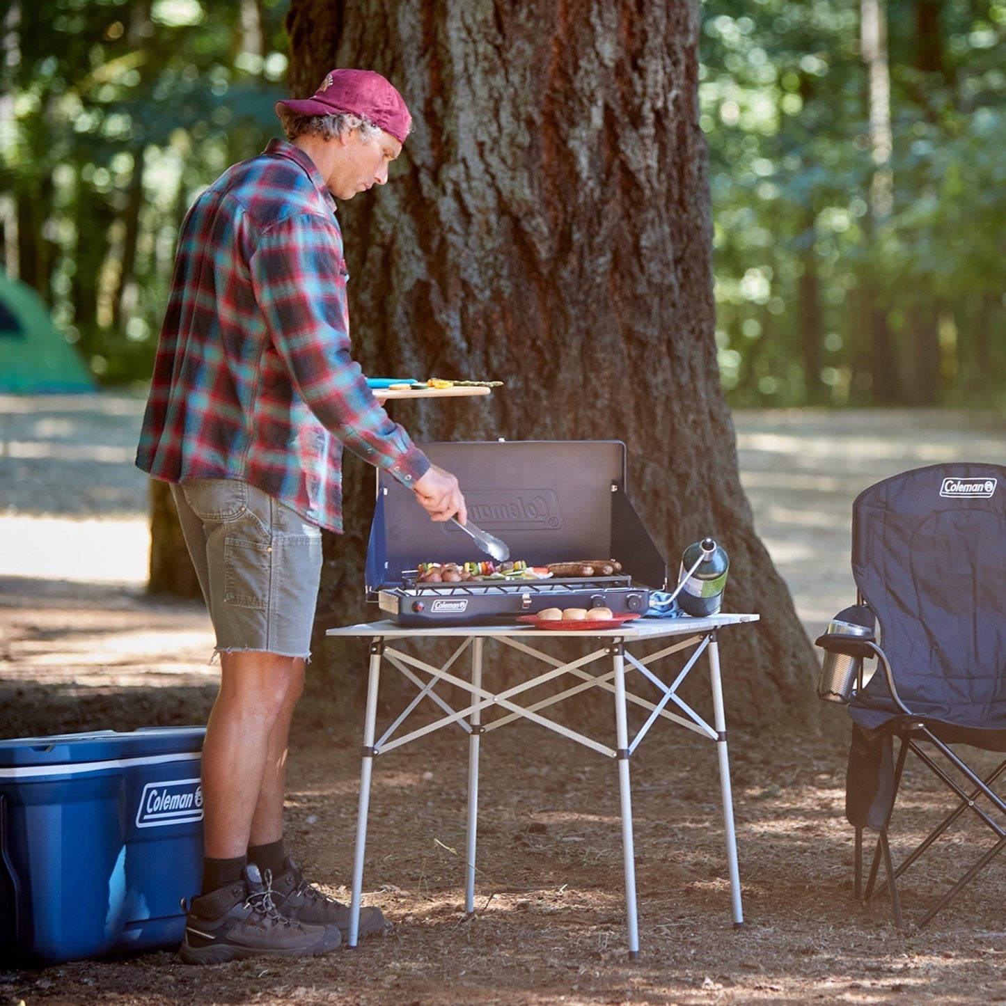 Classic 3-In-1 Camping Stove, 2 Burners, Blue Nights