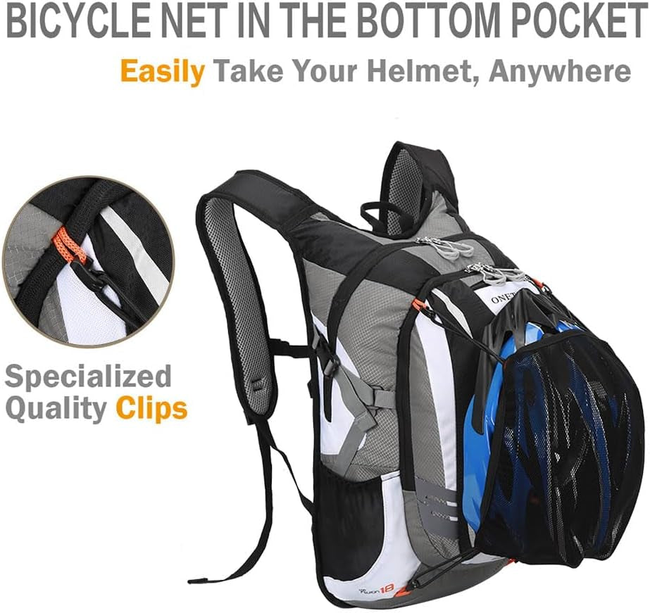 Cycling Backpack, Small Hiking Backpack, Waterproof Bike Biking Backpacks - Lightweight for Skiing Running 18/25L