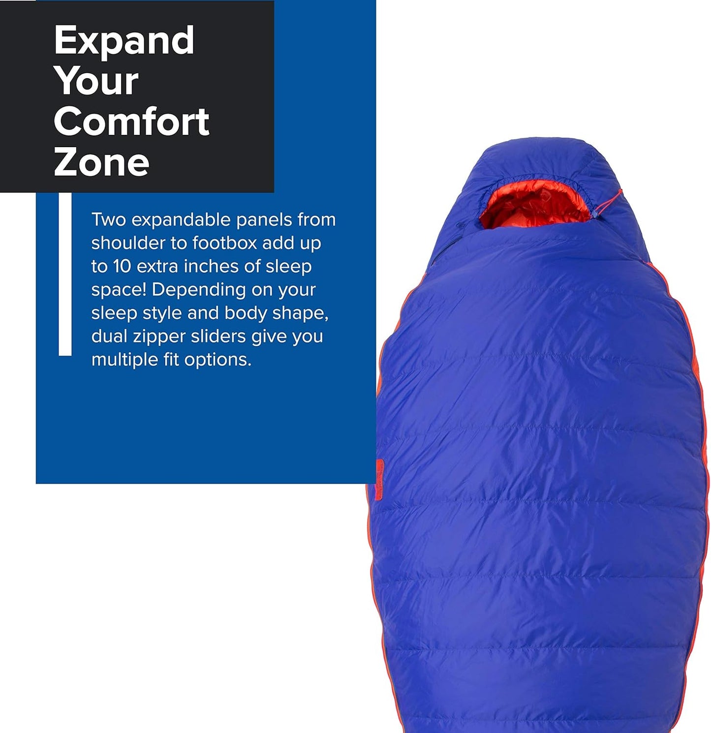 Women'S Torchlight Expandable down Mummy Sleeping Bag