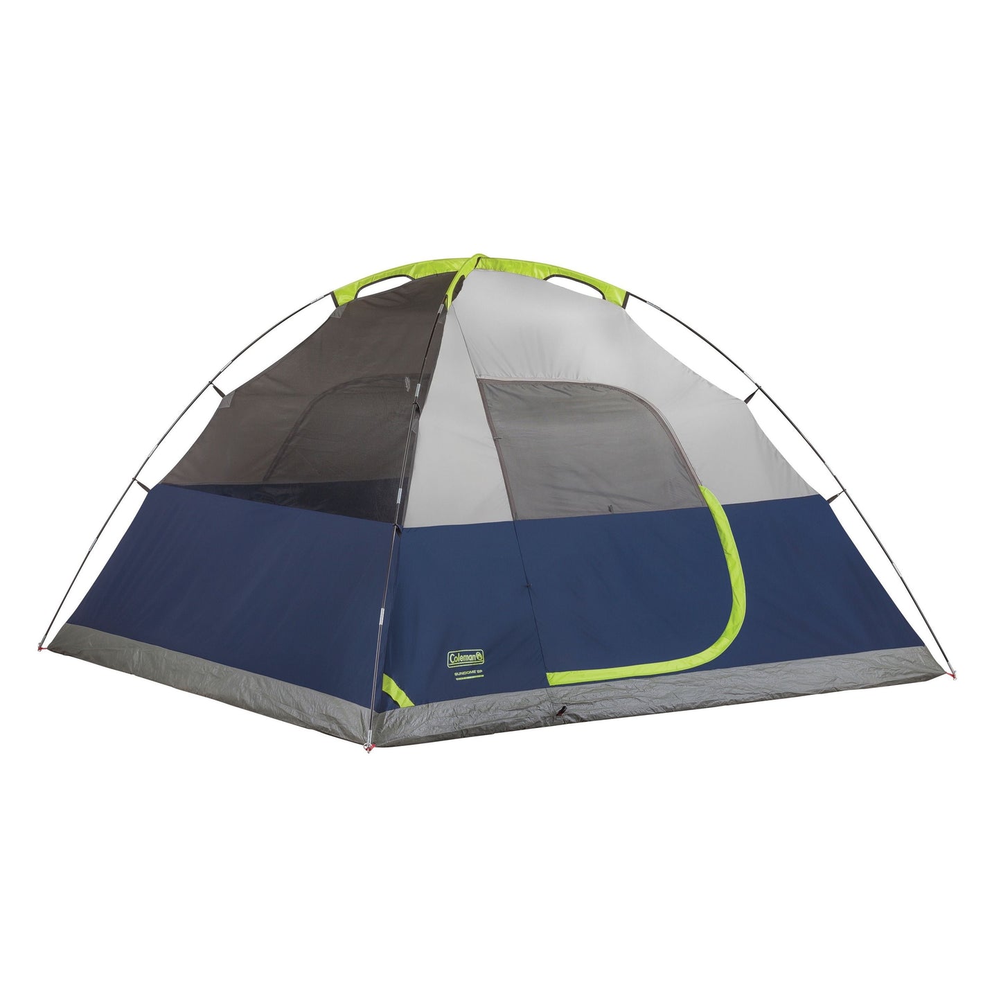 6-Person Sundome Dome Camping Tent, Blue